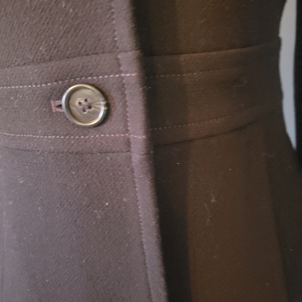J.Crew Classic Black Lady Day Coat Italian Double Cloth Wool Thinsulate 0 49622 - Picture 7 of 11